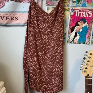 Forever21 Brown Floral Dress